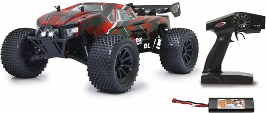 Jamara RC Brecter Truggy BL Monstertruck – 1:10 – Lipo Accu – Met LED Verlichting – Krachtige Elektrische Auto - Zwart