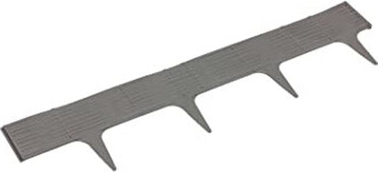 Decoratief hekwerk L390cm H18.6cm/5 st. kunststof/bruin