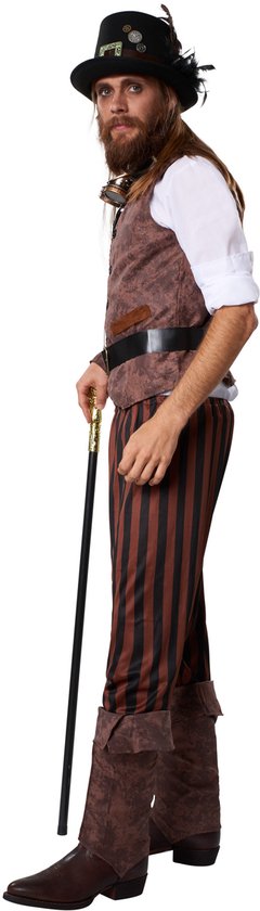 dressforfun - Steampunk avonturier XL - verkleedkleding kostuum halloween verkleden feestkleding carnavalskleding carnaval feestkledij partykleding - 302338