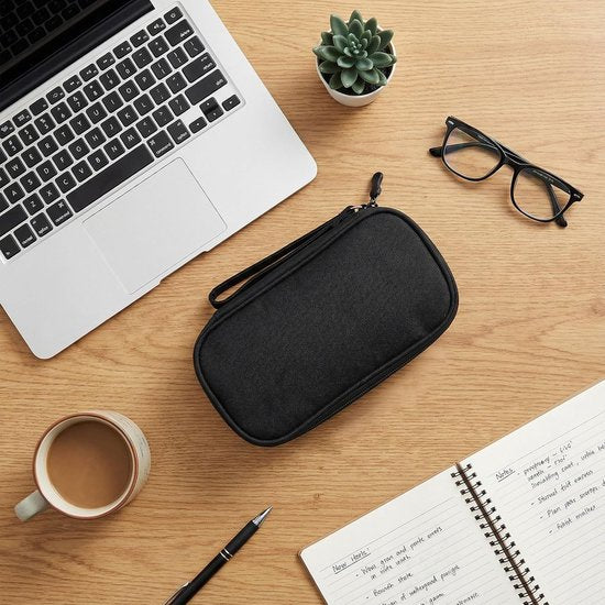 Travelhawk Kabel Organizer - Kabeltas - Electronica Organizer Etui - Opbergtas voor Kabels en Accessoires - Small - Zwart