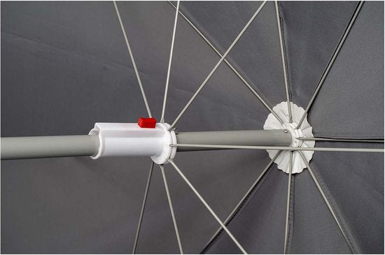 Bo-Camp - Parasol - Met Knikarm - Ø 250 cm - Grijs