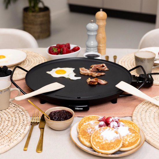 Tristar Bakplaat - BP-2787 - 2000W - Gourmet, Cirkle grill Ø40cm - 4 personen - PFAS-Vrij