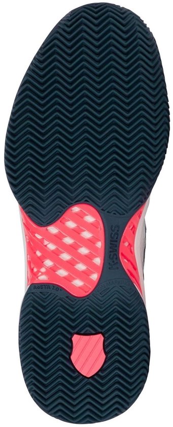 K-Swiss Hypercourt Express 2 Clay Tennisschoenen Heren - Wit/Stargazer/Navy Blaze - Maat 41.5