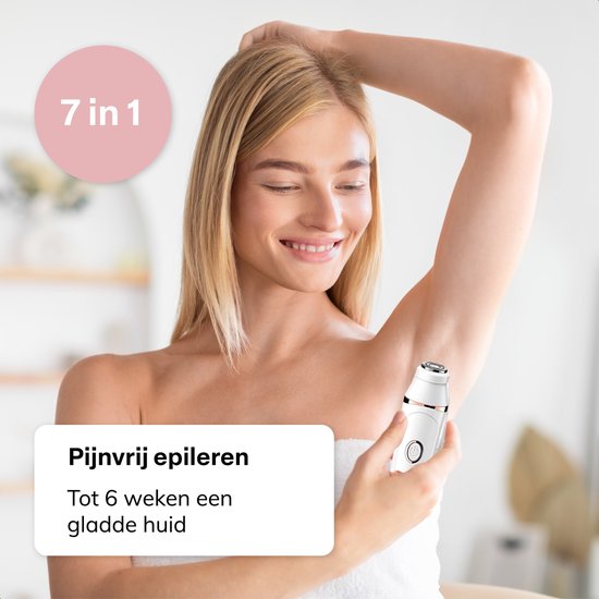 Vimora Ladyshave 7-in-1 - Epileer apparaat dames - Epilator gezicht - Ontharingsapparaat - Gezichtsepilator - Epilady - Scheerapparaat vrouwen - Ontharing & gezichtshaar verwijderen - Ladyshaves