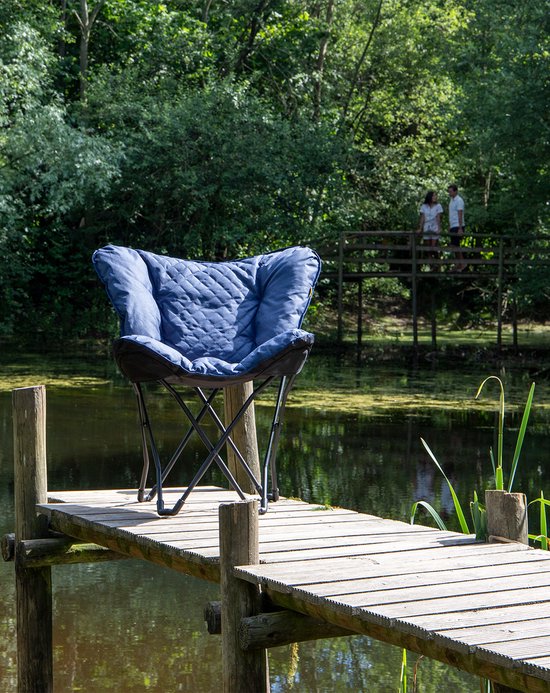 Bo-Camp - Industrieel - Vlinderstoel - Himrod - Cationisch - Blauw