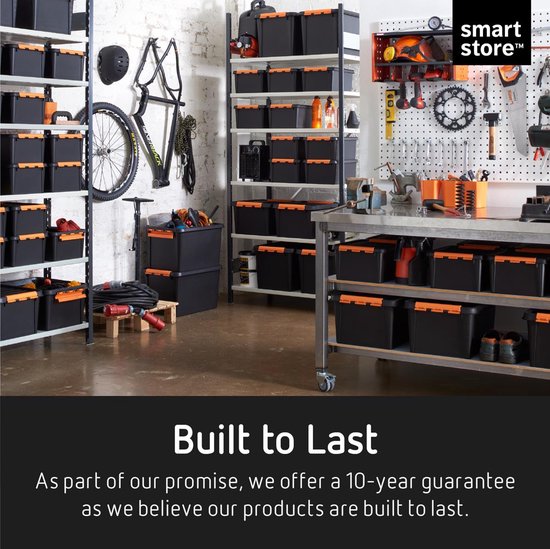 SmartStore™ Pro 31 Opbergdoos 32L zwart - Stapelbaar en nestbaar - Food Approved - Opbergbox