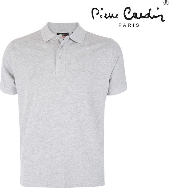 Pierre Cardin - Heren Polo - Grijs - Maat L