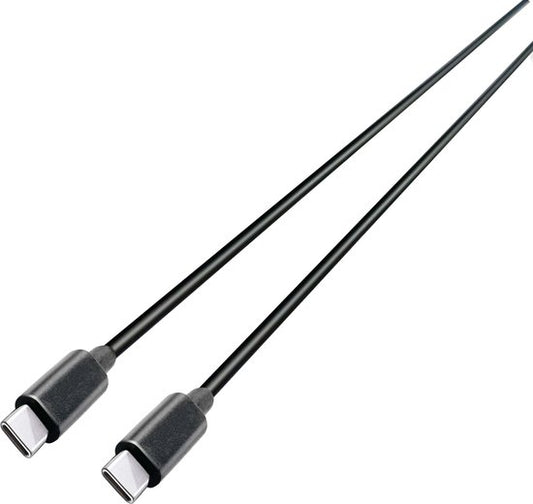 Grundig USB-C naar USB-C Kabel - Oplaadkabel 1 Meter - USB 3.2 Gen 2 - Opladen en Synchroniseren - 10Gbps - Snel Laden - Zwart