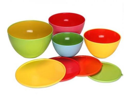 Monzana Vershoudbakjes - Set van 4 Maten 900ml tot 4000ml - BPA vrij