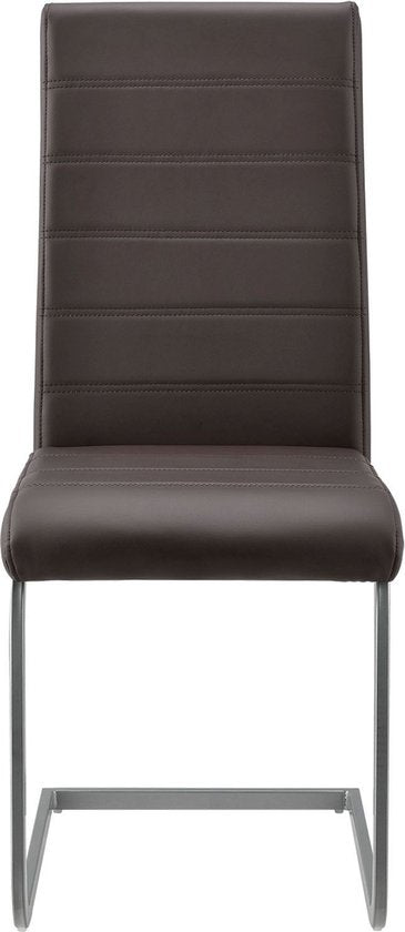 4 Eetkamerstoelen / stoel - Vegas - Kunstleer - Bruin