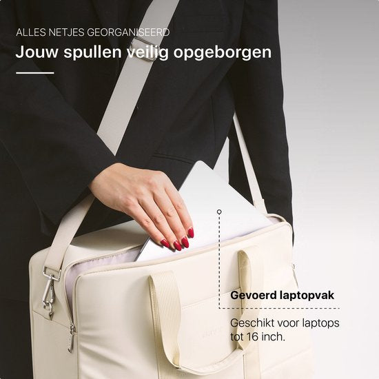 ONYX Underseater - Duffel tas 28L - Luxe Reistas Handbagage - Geschikt voor Dames en Heren - Weekendtas Ivory White