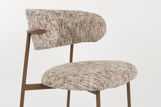 Housecraft Living Claes Eetkamerstoelen Gemêleerd Multi - Set van 2
