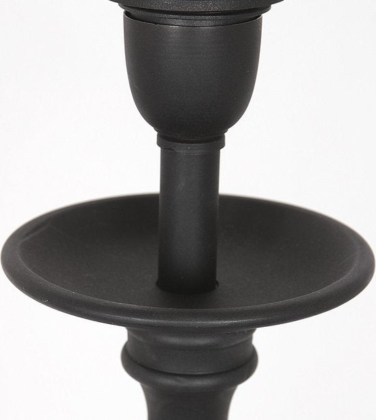 Anne Lighting tafellamp Lyons - zwart - metaal - 15,5 cm - E27 fitting - 3467ZW