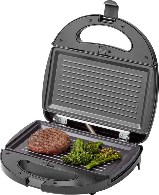 Tomado TGM2000B - Multigrill 3 in 1 - Inclusief tosti en wafelplaten - 750 watt - Zwart