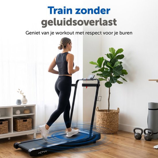 ACTYV Loopband Inklapbaar 1-12km/u - Inclusief Smeerolie, Beschermmat - Hardloopband - Treadmill - Wandelband - Walking pad - Voor Thuis - Elektrisch - Opvouwbaar