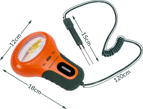 Monzana Watertester Primeur - PH en Chloor 18x12x5cm - Oranje