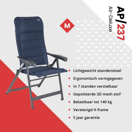 Crespo - Standenstoel - M - AP/237 - Air-Deluxe - Blauw