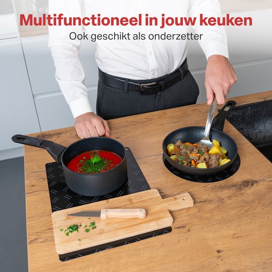AoraKitchen Inductie Beschermer - 6 Stuks - tot 280 °C - Onderzetters Pannen - Kookplaat Beschermer - Pannenbeschermer
