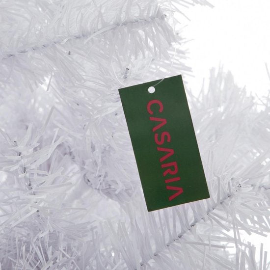 Casaria Kerstboom PVC - Metalen Voet - 180 cm Wit