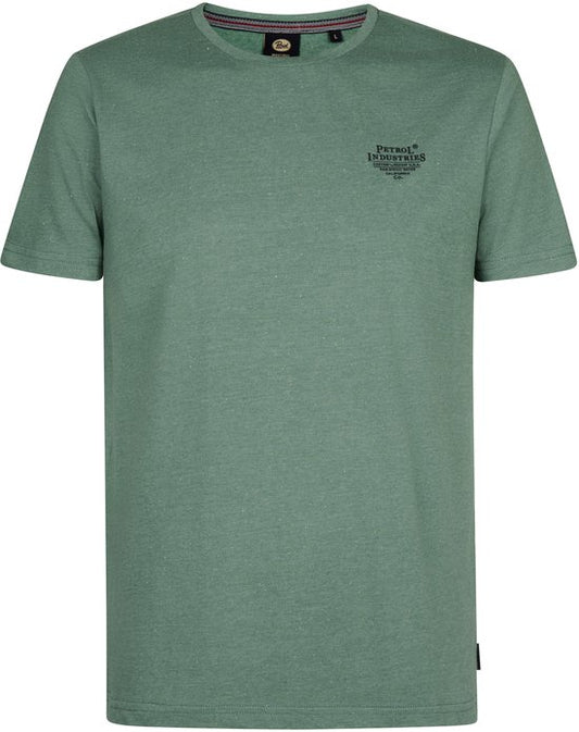 Petrol Industries - Heren Logo T-shirt Cosmos - Groen - Maat XXXL