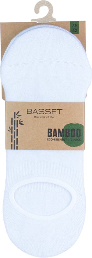 2-paar onzichtbare Footies bamboe - Lage bamboe sneakersokken - Kousenvoetjes voor dames en heren - 38 - Zwart