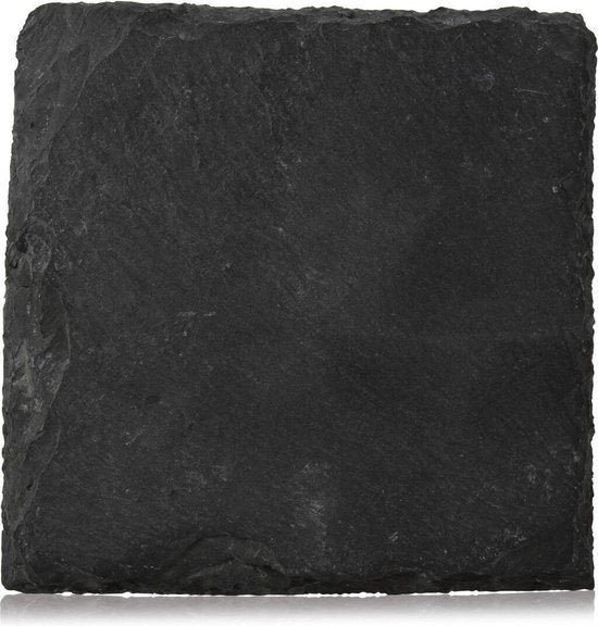 Boska Onderzetters Leisteen - Set van vier stuks - Leisteen onderzetters - 100 x 100 x 6 mm - Cadeautips voor mannen - Cadeautips voor vrouwen - Cadeau voor mama - Cadeautips voor mannen - Keukengerei - Keuken accessoires - 10 jaar garantie
