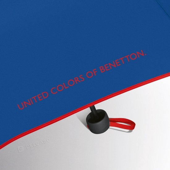 United Colors of Benetton Super Mini Paraplu Ø95 cm blauw opvouwbaar