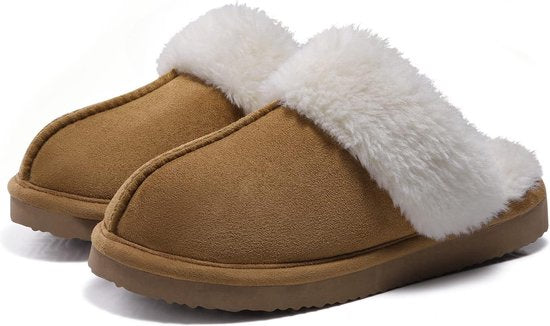 Pantoffels Dames - Sloffen - Maat 40/41 - Chestnut - Anti-slip - Comfeet