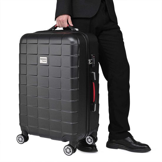 Monzana Exopack hardcase koffer zwart 67x44x28cm