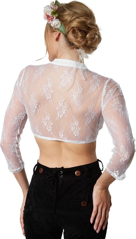 dressforfun - Dirndlblouse Gretl L - verkleedkleding kostuum halloween verkleden feestkleding carnavalskleding carnaval feestkledij partykleding - 303102