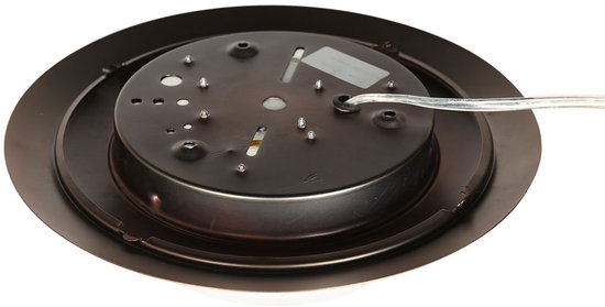 Plafonnier Steinhauer Ikaro 1365BR Brons Ø24cm - 4 stappen dimbaar, geschikt voor binnen, van hoogwaardige metaal en glas