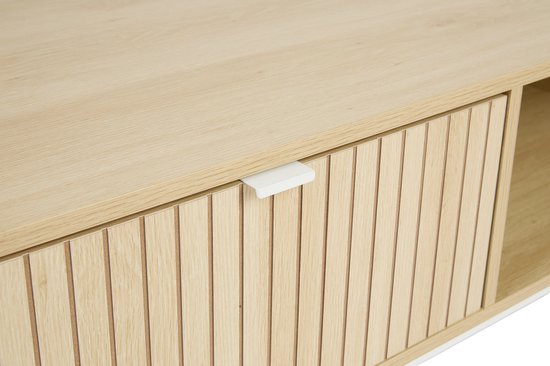 Lifa Living TV meubel Sorrento - MDF/metaal - Lichtbruin - 110x40x50cm - Max draagvermogen 25kg