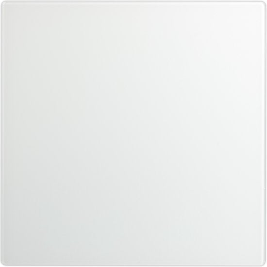 magneetbord glas - 40 x 40 cm - 3 magneten - marker - houder - wit