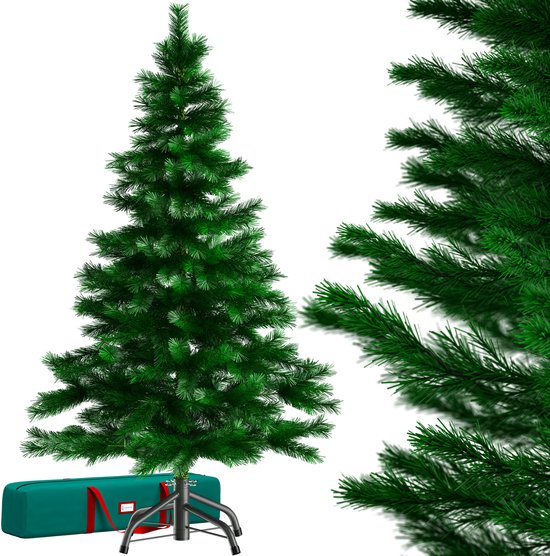 Casaria Kunstkerstboom - Metalen Voet 180cm 613 Punten - Inclusief Standaard - Groen