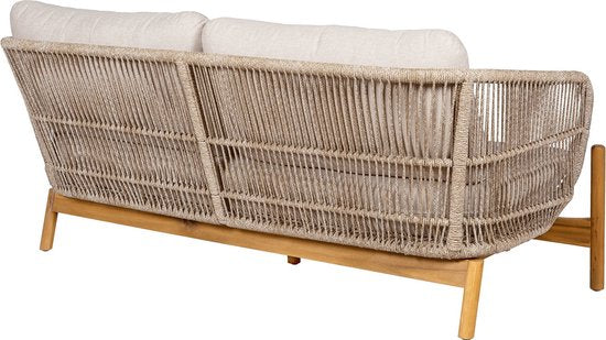 House Nordic Terracina Loungebank - Acaciahout - 78.5 x 175 x 72 cm - Acacia/Beige