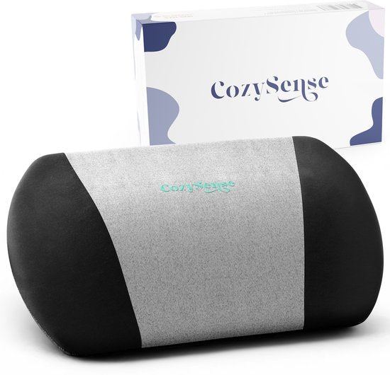CozySense® Rugsteun – Ergonomisch Rugkussen met Gelstructuur - Onderrug – Drukverlagende Lendensteun voor Auto, Bureau en Thuis – Ademend, Koelend en Antislip