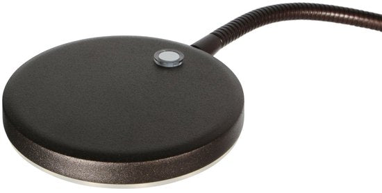 Vloerlamp Platu 3351CA - Dimbaar met instelbare lichtkleur, bruin kunststof en metaal, trendy design, Mexlite, perfect voor binnengebruik