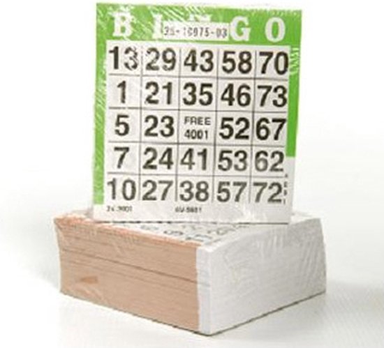 Bingokaarten 500 vellen