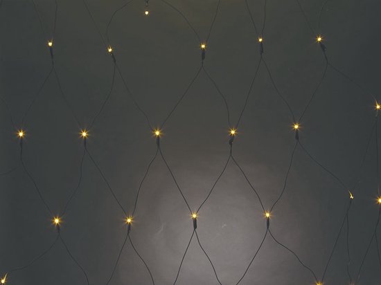 Vellight SPIKA lichtnet 2x2 m, warmwit, energiezuinig & geschikt voor binnen en buiten, ideaal voor feesten, decoratie en kerst