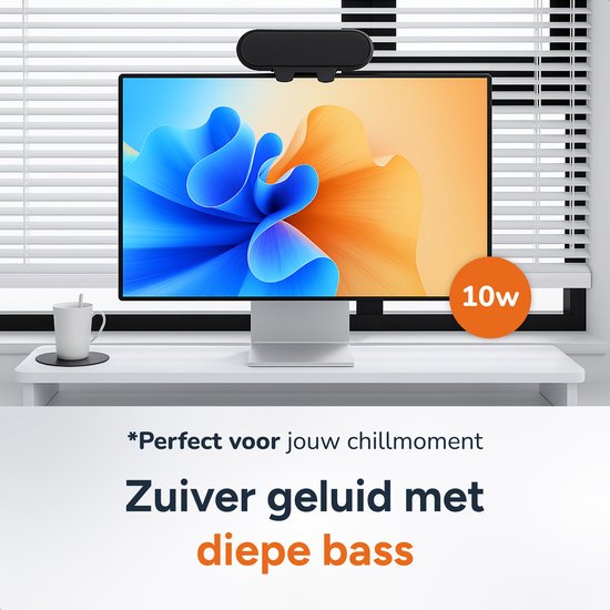 Soundbar PC - Krachtig Geluid - Draadloos - Voor Gaming - Partybox - Mini Soundbar - Speaker voor PC - 10 watt - Skoov