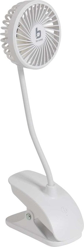 Bo-Camp - Tafelventilator met klem - Flex - Oplaadbaar