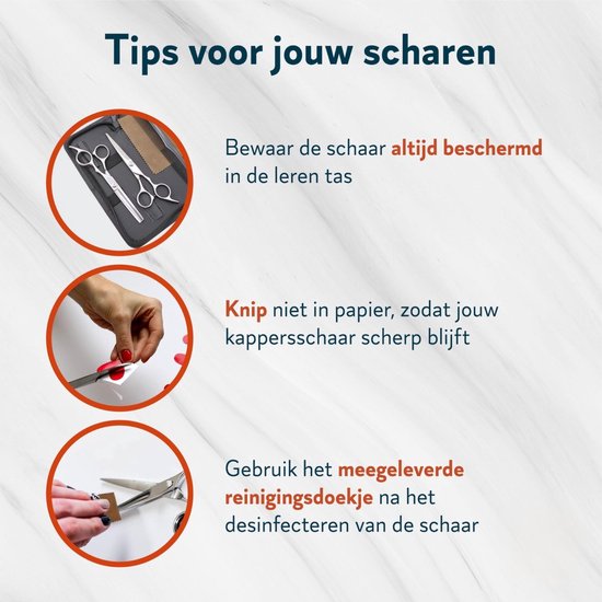 Volledige Kappersset - 5 Stuks - Kappersschaar Rechtshandig - Uitdunschaar Kapper - Hair Scissors - Coupeschaar - Haarschaar Set
