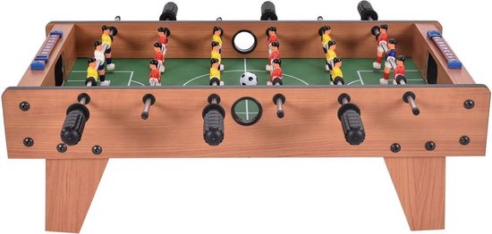 Tafelvoetbalspel - 68,58cm - Bruin - 16-delig - Tafelvoetbal