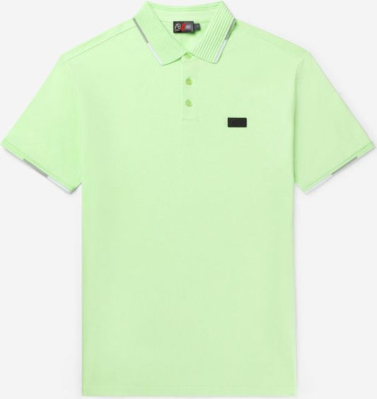 AB Lifestyle - Driekleurig Poloshirt | Pastel Groen - Heren - Maat: XS