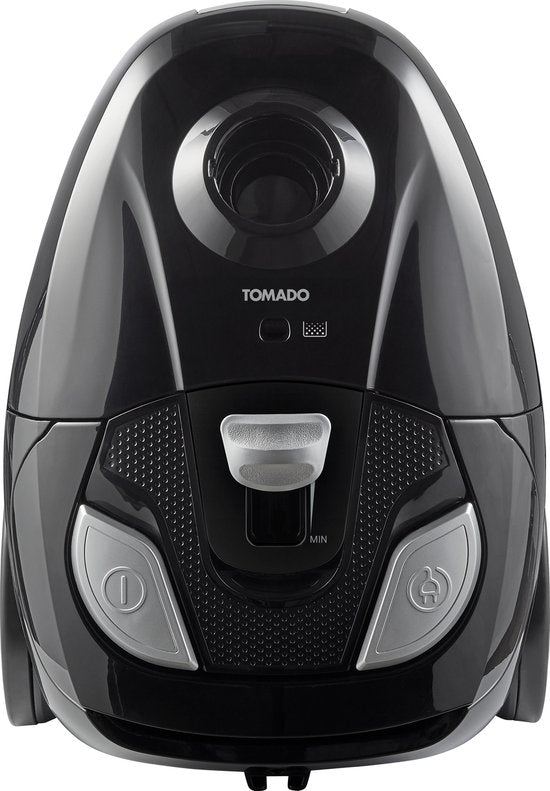 Tomado TVC2002B - Stofzuiger met zak - 2 liter- HEPA 12 filter - Lichtgewicht - Zwart