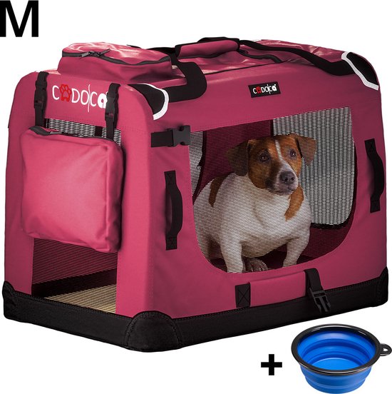 Cadoca Honden & Katten Reismand M - 60x43x45cm - Donker Rood
