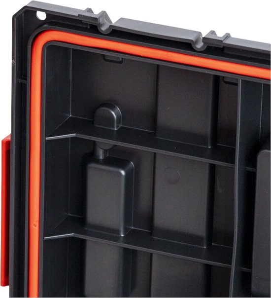 Qbrick Systeem Prime Gereedschapskoffer 150 Profi - Stapelbaar - Zwart - 44x26x16 cm
