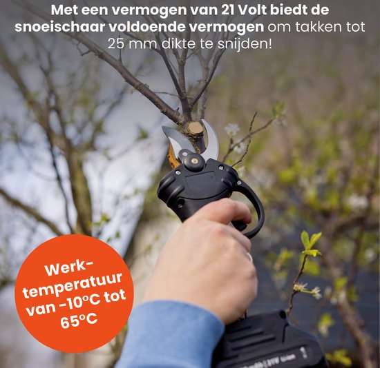 QLT Snoeischaar met Accu - Elektrische Accu Snoeischaar