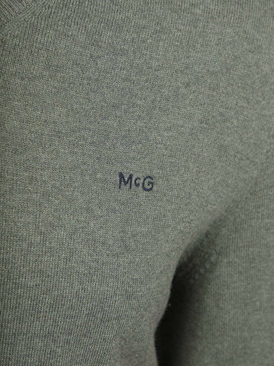 McGregor Trui Merinowol V-Hals Sage Groen - Maat S - Heren - Pullovers