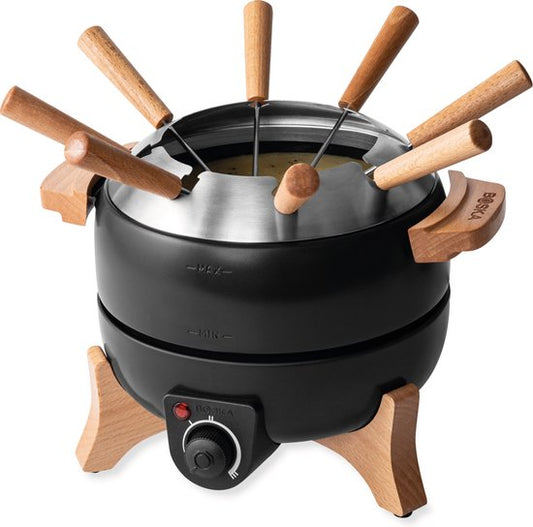 Boska Elektrische Fondueset Party – 2,3L - Voor Kaasfondue, Chocoladefondue, Hotpot en Boullionfondue - Fondueset elektrisch - Met temperatuurregelaar